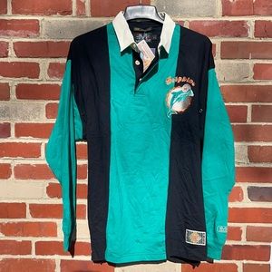 NWT- Vintage Dolphins Long-sleeve polo